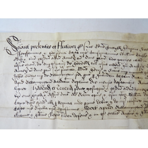 9073 - Grant; 1 Jul 1554

Edward Tuttyll, Henry Rawlyn and Richard Rawlyn to William Stylle of Swannington ... 