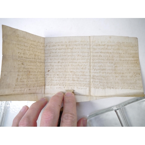 9075 - Grant for £2; 10R2 [22 Jun 1386 – 21 Jun 1387]
John Petowe of Sheldon to Alan son of William Holder ... 