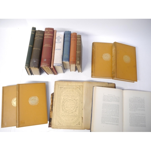 9013 - A collection of fourteen various volumes relating to Islam, The Quran etc, including E.M. Wherry: 'A... 