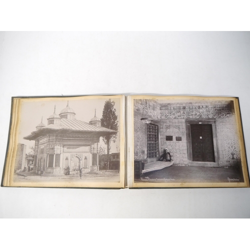 9015 - (Istanbul, Turkey, Ottoman Empire), a circa late 19th Century photograph album containing 24 mounted... 