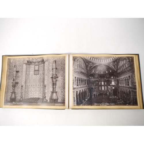 9015 - (Istanbul, Turkey, Ottoman Empire), a circa late 19th Century photograph album containing 24 mounted... 