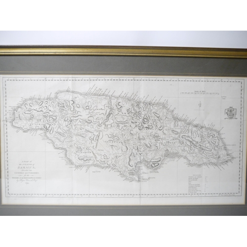 9023 - (Jamaica), 'A Map of the Island of Jamaica. Divided into Counties and Parishes, for the History of t... 