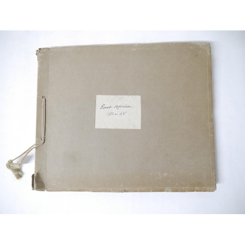 9031 - A photograph album of East Africa 1924-25, 130+ mounted photographs, mainly captioned, journey on SS... 