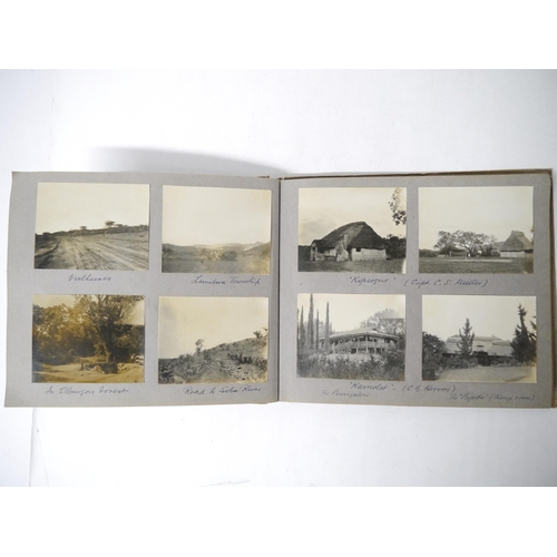 9031 - A photograph album of East Africa 1924-25, 130+ mounted photographs, mainly captioned, journey on SS... 