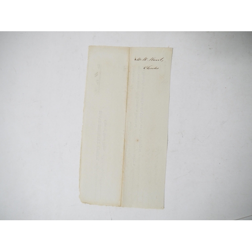 9035 - An 1828 document registering the birth of a slave, Cape Town, 1828, as the property of ''Mr William ... 