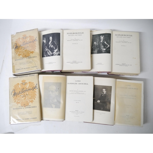 9081 - Winston S. Churchill, 2 titles: 'Marlborough. His Life and Times.', London, George G. Harrap & Co Lt... 