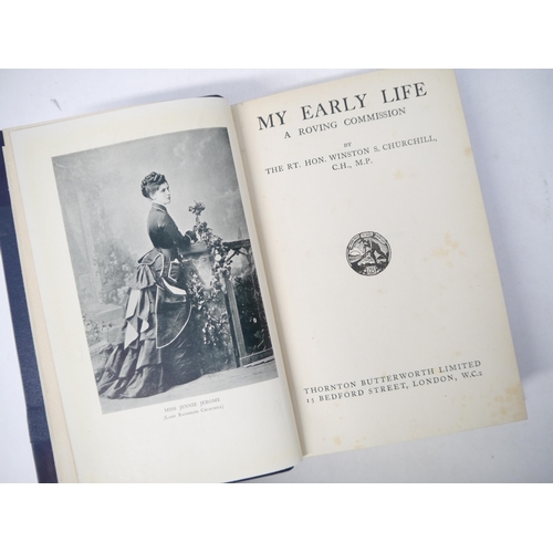 9084 - Winston S. Churchill: 'My Early Life. A Roving Commission.', London, Thornton Butterworth, 1930, 1st... 