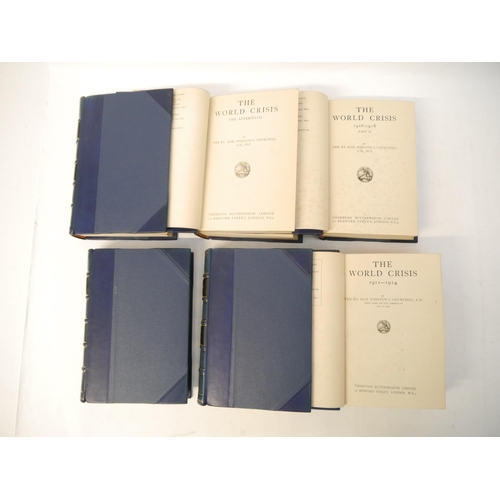 9085 - Winston S. Churchill: 'The World Crisis 1911-1918. [Complete in six volumes]', London, Thornton Butt... 