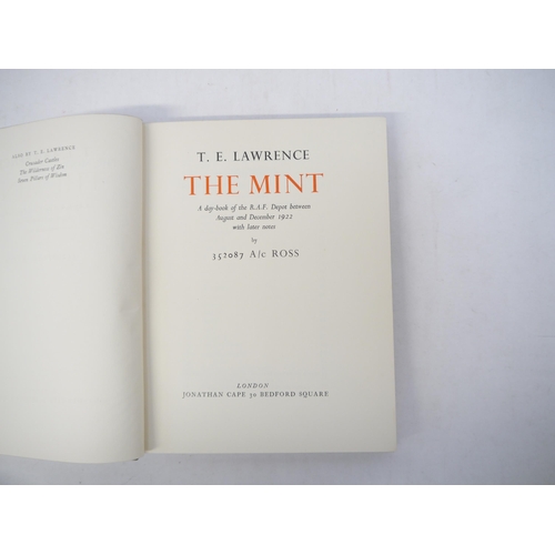 9088 - T.E. Lawrence: 'The Mint', London, Jonathan Cape, 1955, 1st trade edition, original cloth gilt, dust... 