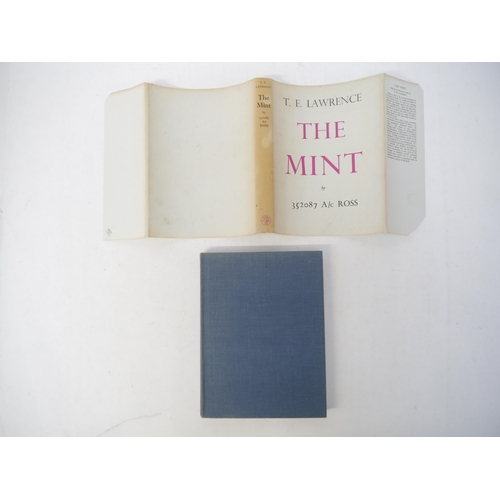 9088 - T.E. Lawrence: 'The Mint', London, Jonathan Cape, 1955, 1st trade edition, original cloth gilt, dust... 