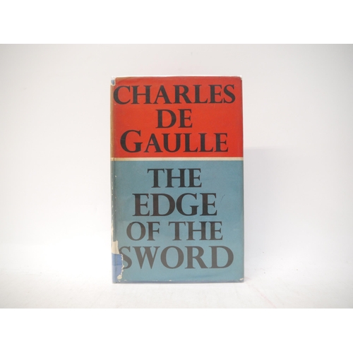 9089 - Charles de Gaulle: 'The Edge of the Sword', translated Gerard Hopkins, London, Faber & Faber, 1960, ... 