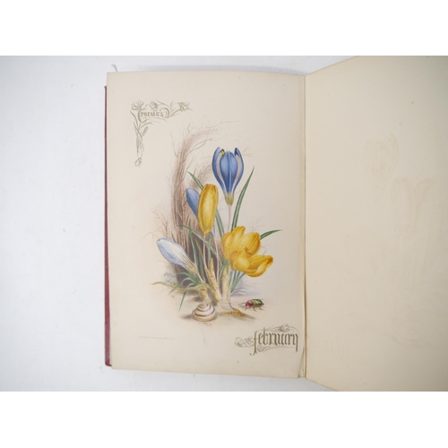 9096 - [Paul Jerrard]: 'The Floral Offering.', Jerrard [1851]. Large 8vo (18 X 26 cms), chromolithographic ... 