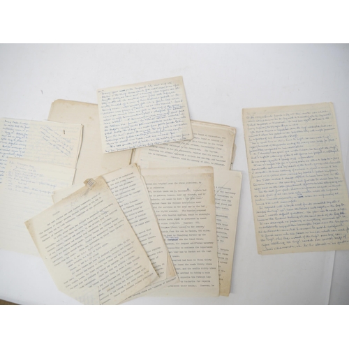 9103 - A good quantity of typed and manuscript memoirs written circa 1920's-1950's, all relating to China a... 