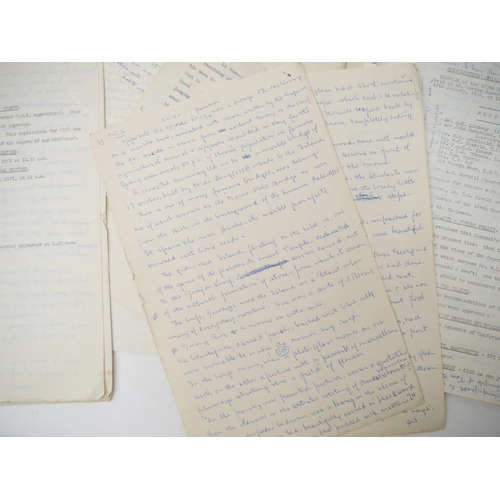 9103 - A good quantity of typed and manuscript memoirs written circa 1920's-1950's, all relating to China a... 