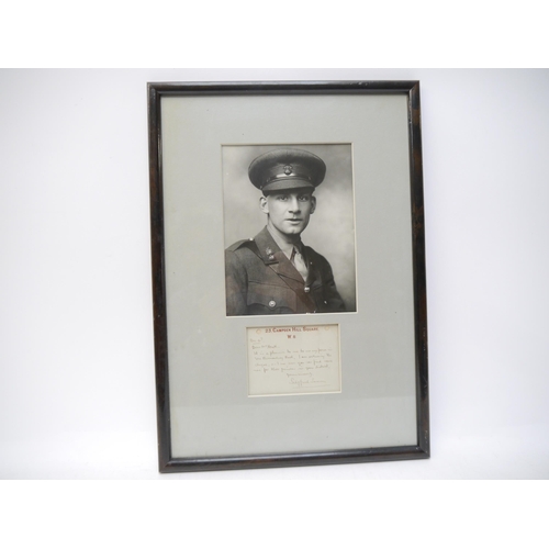 9106 - Siegfried Sassoon (1886-1967), a portrait photograph of the English poet & soldier by George Charles... 