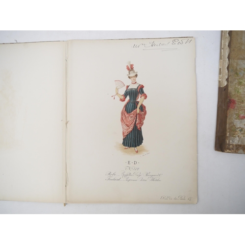 9107 - Five late 19th Century chromolithograph fashion plates by Henri Sicard, Paris lithographer active ci... 