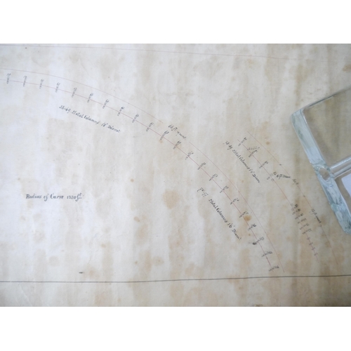 9109 - THE TAY BRIDGE. A late 19th Century manuscript plan depicting the first Tay Bridge, Dundee, Scotland... 