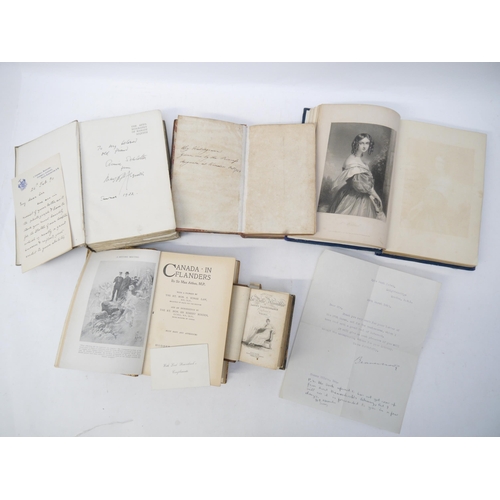 9121 - (Ladies Fashion, Society etc), an assorted collection of books, letters etc, including an 18th/early... 