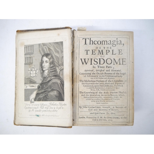 9124 - (Occultism, Rosicrucians, Medicine, Magic), John Heydon (1629-c.1667): 'Theomagia, or, The temple of... 