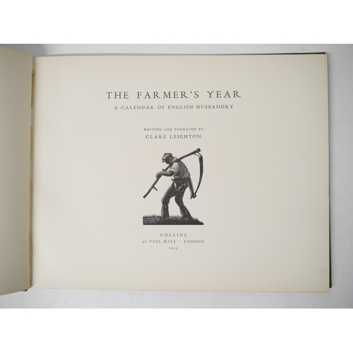 9222 - Clare Leighton (1898-1989): 'The Farmer's Year. A Calendar of English Husbandry', London, Collins, 1... 