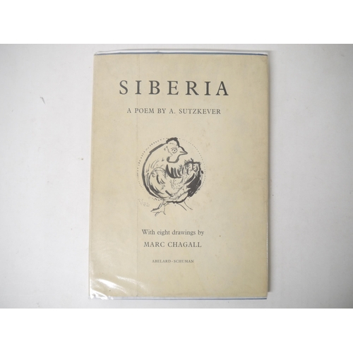 9226 - (Marc Chagall), Abraham Sutzveker: 'Siberia. A Poem', translated from the Yiddish by Jacob Sonntag, ... 