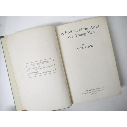 9230 - James Joyce: 'A Portrait of the Artist as a Young Man', London, The Egoist Ltd., Oakley House, Bloom... 