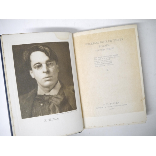 9232 - William Butler Yeats: 'Poems: Second Series.', London & Stratford-on-Avon, A.H. Bullen, 1909, 1st ed... 