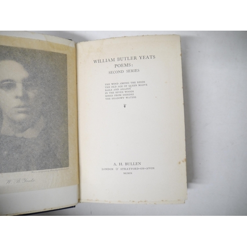 9232 - William Butler Yeats: 'Poems: Second Series.', London & Stratford-on-Avon, A.H. Bullen, 1909, 1st ed... 