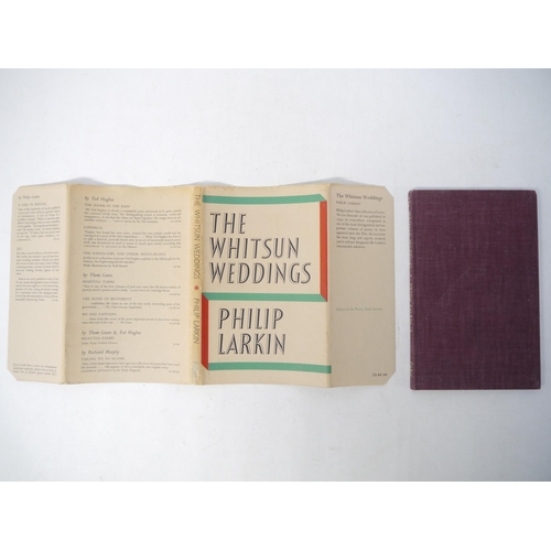 9250 - Philip Larkin: 'The Whitsun Weddings', London, Faber & Faber, 1964, 1st edition, original cloth gilt... 