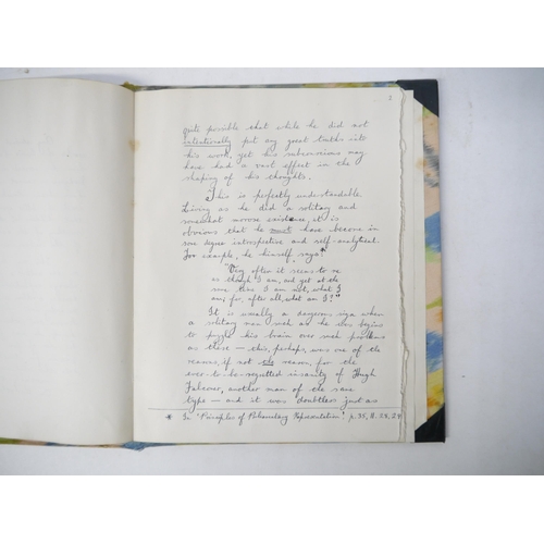 9267 - An original unpublished manuscript by Harry Henry (1916-2008), titled 'Lewis Carroll and the Subcons... 