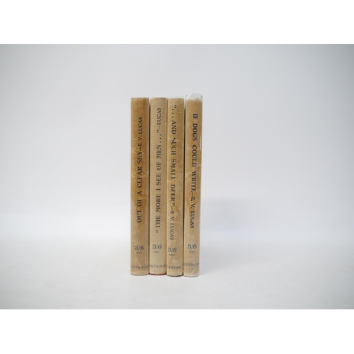 9278 - E.V. Lucas, four first editions on animals, all published London, Methuen, all illustrated with fron... 