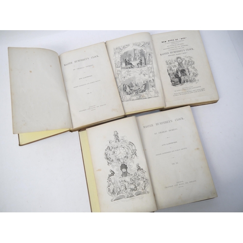 9289 - A small collection of 19th Century literature, including Charles Dickens: 'Master Humphrey's Clock',... 