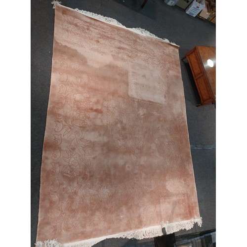 1472 - A large Chinese carpet, dusky pink ground, 380cm x 280cm  (E)  £40-70