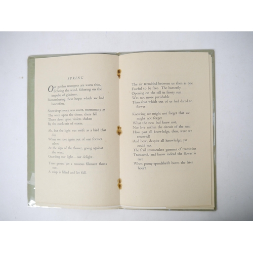 9302 - Adrian Bell: 'Seasons', London, [1933], Privately Printed edition, one of 100 copies only, a/f, lack... 