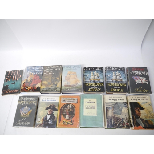 9316 - C.S. Forester, thirteen 1st editions, of which twelve Hornblower series titles, all published London... 