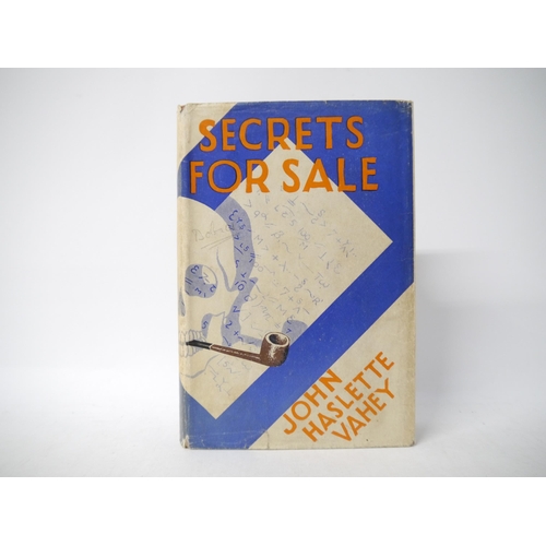 9334 - John Haslette Vahey: 'Secrets for Sale', London, Eyre & Spottiswoode, 1935, 1st edition,  original c... 