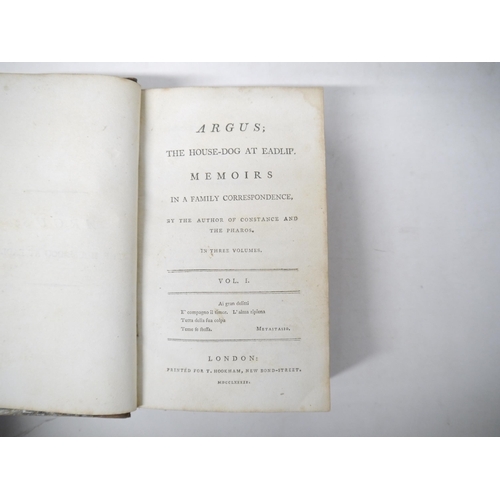 9340 - [Eliza Kirkham Mathews]: 'Argus : the house-dog at Eadlip. Memoirs in a family correspondence, by th... 