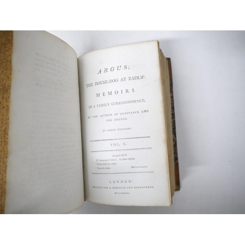 9340 - [Eliza Kirkham Mathews]: 'Argus : the house-dog at Eadlip. Memoirs in a family correspondence, by th... 