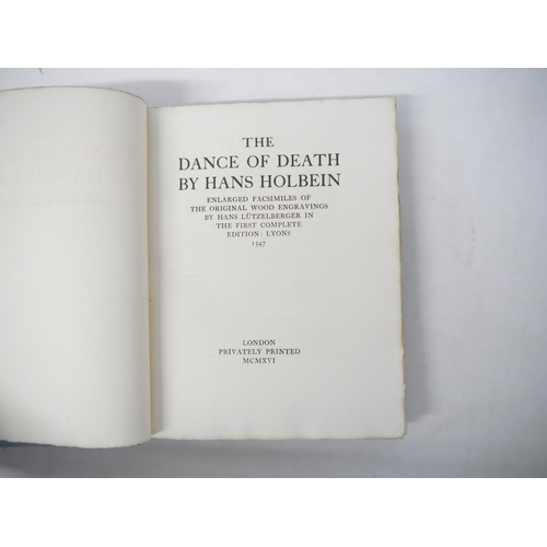 9128 - Hans Holbein: 'The Dance of Death', London, Privately Printed, 1916, limited edition, (one of 250 co... 