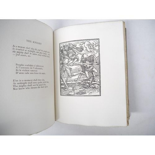 9128 - Hans Holbein: 'The Dance of Death', London, Privately Printed, 1916, limited edition, (one of 250 co... 