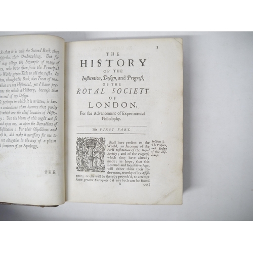 9130 - Thomas Sprat: 'The History of the Royal Society of London, for the Improving of Natural Knowledge.',... 