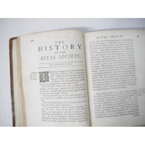 9130 - Thomas Sprat: 'The History of the Royal Society of London, for the Improving of Natural Knowledge.',... 