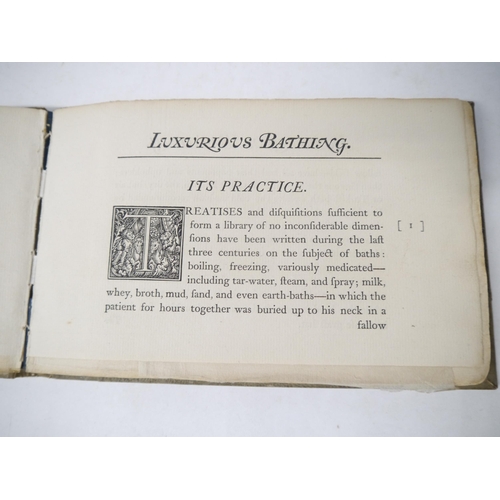 9134 - (Hydrotherapy, Baths), Andrew White Tuer & Tristram Ellis: 'Luxurious Bathing', London, Field & Tuer... 