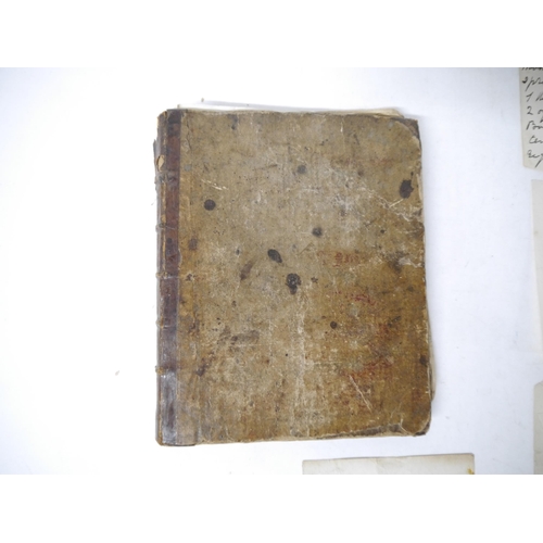 9140 - A manuscript book containing a good quantity of circa late 18th to mid 19th Century entries, includi... 