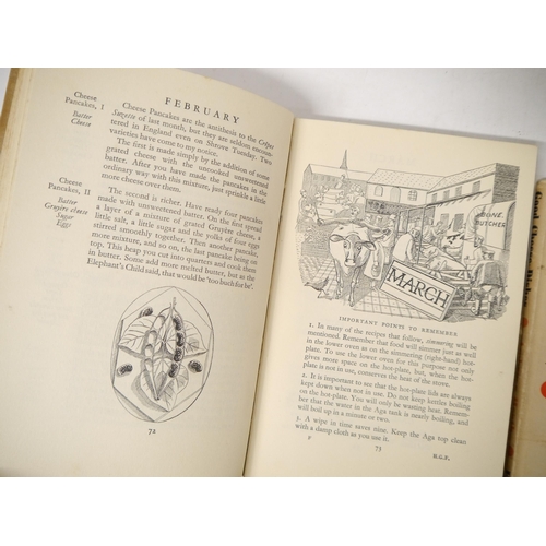 9145 - (Cookery, Edward Bawden illustrated), Ambrose Heath, 10 titles: 'Good Food on the Aga', London, Fabe... 