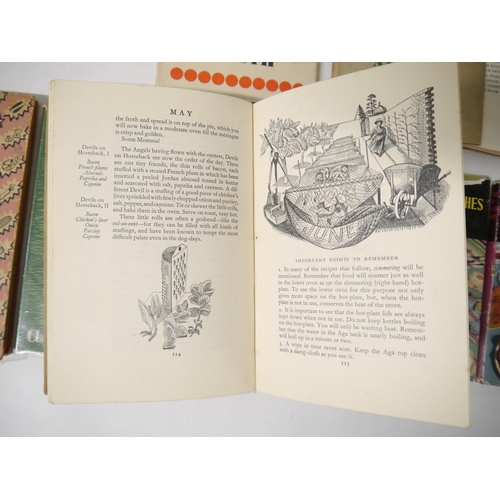 9145 - (Cookery, Edward Bawden illustrated), Ambrose Heath, 10 titles: 'Good Food on the Aga', London, Fabe... 