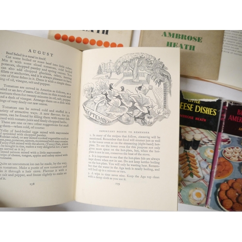 9145 - (Cookery, Edward Bawden illustrated), Ambrose Heath, 10 titles: 'Good Food on the Aga', London, Fabe... 