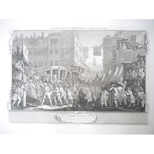 9148 - William Hogarth (1697-1764): 'Industry And Idleness', suite of 12 engravings, 1747, comprising Plt 1... 