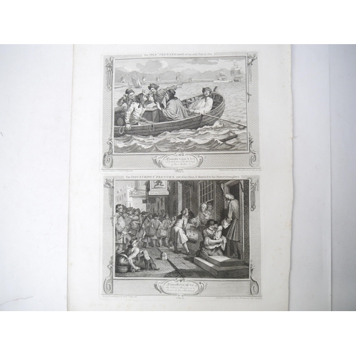 9148 - William Hogarth (1697-1764): 'Industry And Idleness', suite of 12 engravings, 1747, comprising Plt 1... 