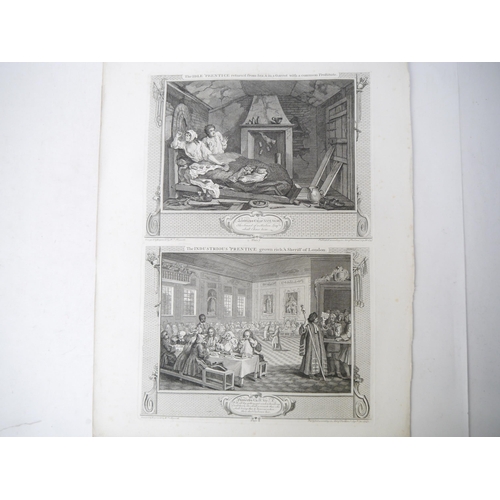 9148 - William Hogarth (1697-1764): 'Industry And Idleness', suite of 12 engravings, 1747, comprising Plt 1... 